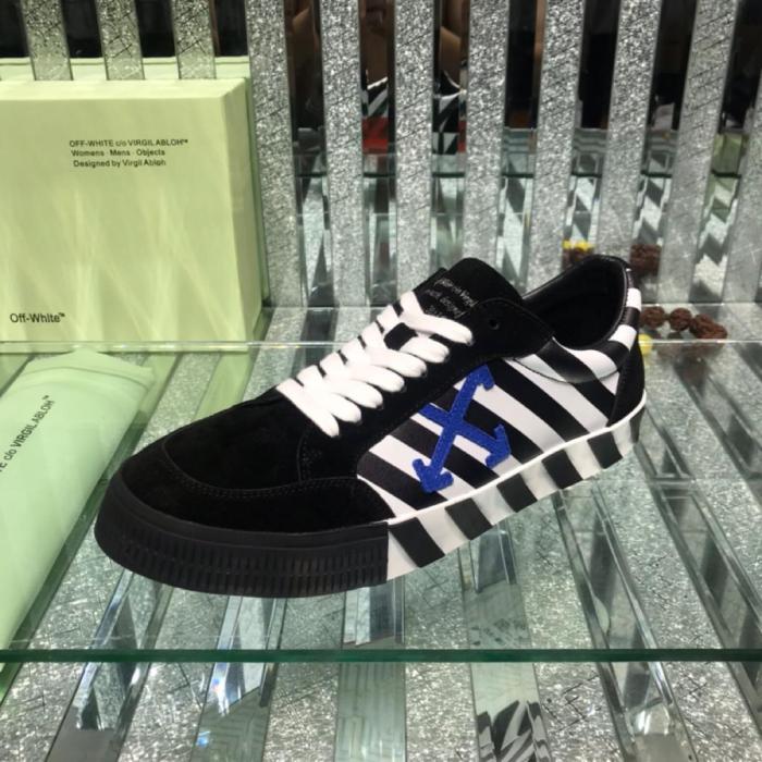 OFF-WHITE Vulc Low Black Blue Arrow