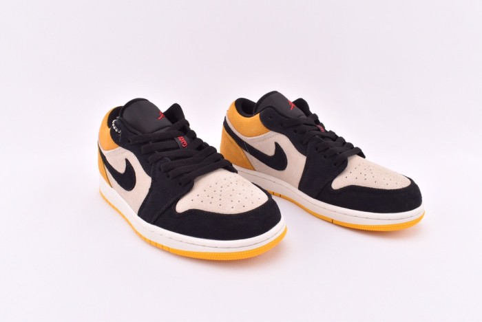 Jordan 1 Low Sail University Gold Black