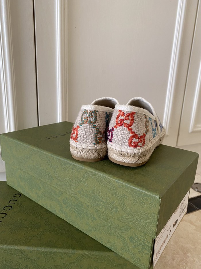 Gucci Leather espadrille with Double G WOMEN 2