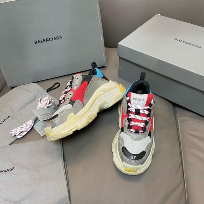 Balenciaga Triple S Grey Red Blue (2018 Reissue)