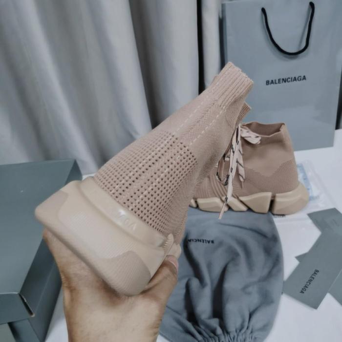 Balenciaga Speed 2.0 Lace Up Beige