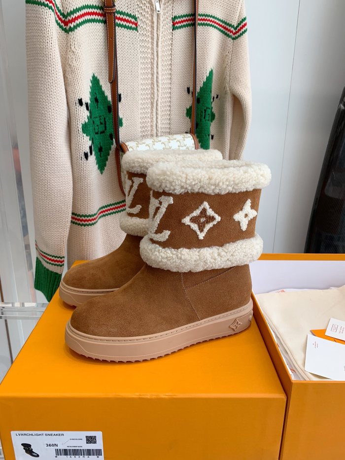 Louis Vuitton SNOWDROP FLAT ANKLE BOOTS WOMEN 13