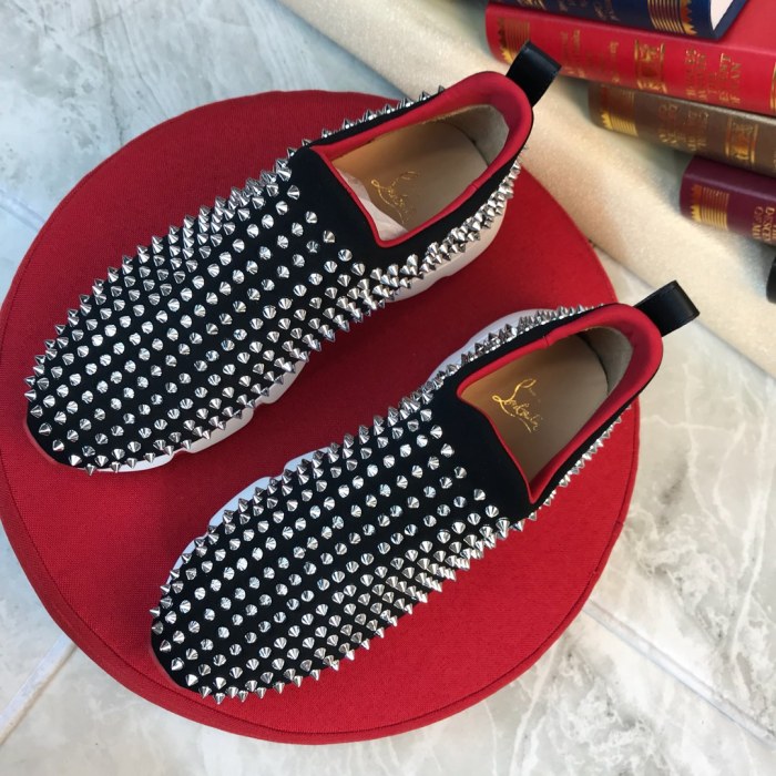 Christian Louboutin Spike Sock Flat Sneakers 4