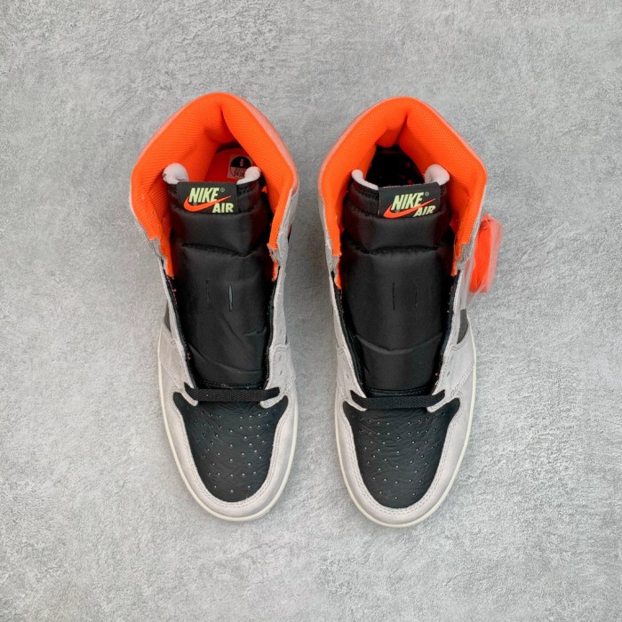 Jordan 1 Retro High Neutral Grey Hyper Crimson