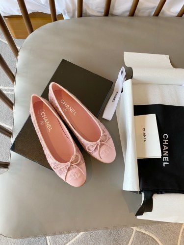 Chanel Ballerinas Fabric & Grosgrain 23