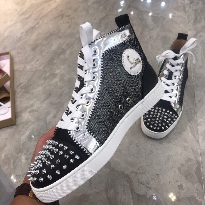 Christian Louboutin Louis Junior Spikes Orlato Flat Sneakers 22