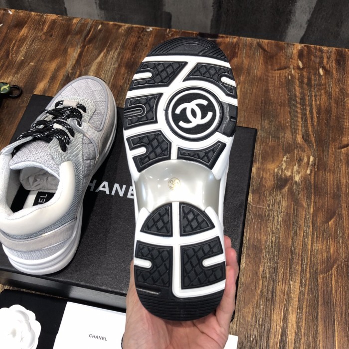 Chanel Fabric & Suede Calfskin Low Top Sneaker 5