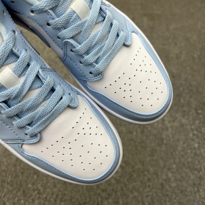 Jordan 1 Low White Ice Blue (Women's)