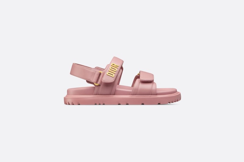 DIOR DIORACT SANDAL Pink Lambskin