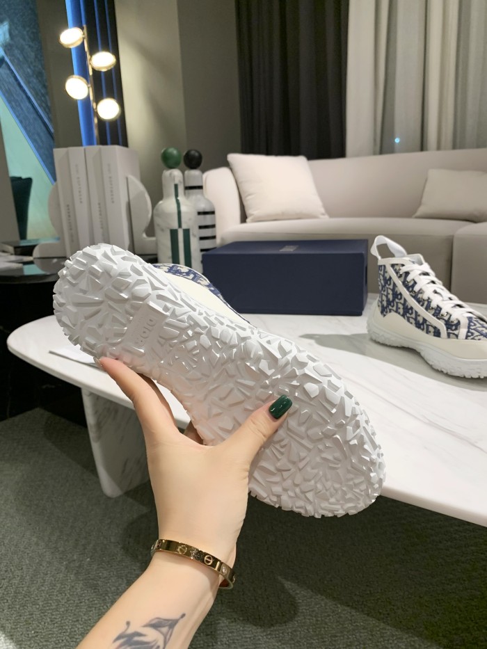 Dior B28 High-Top Oblique Jacquard and Rubber Sneaker 3