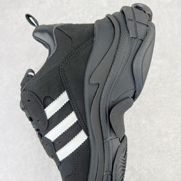 Balenciaga x adidas Triple S Black White
