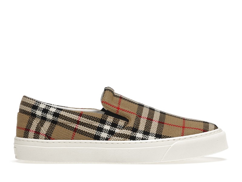 Burberry Slip On Check Print