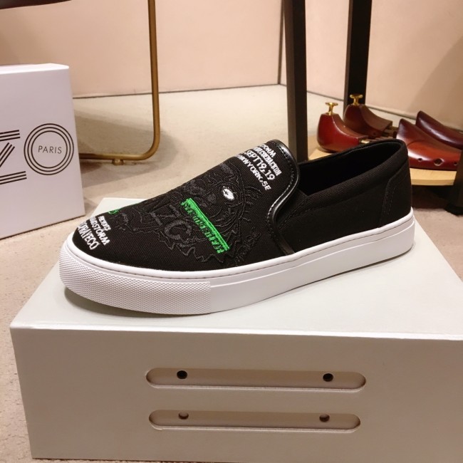 Kenzo K-SKATE Tiger canvas slip-on sneakers 14