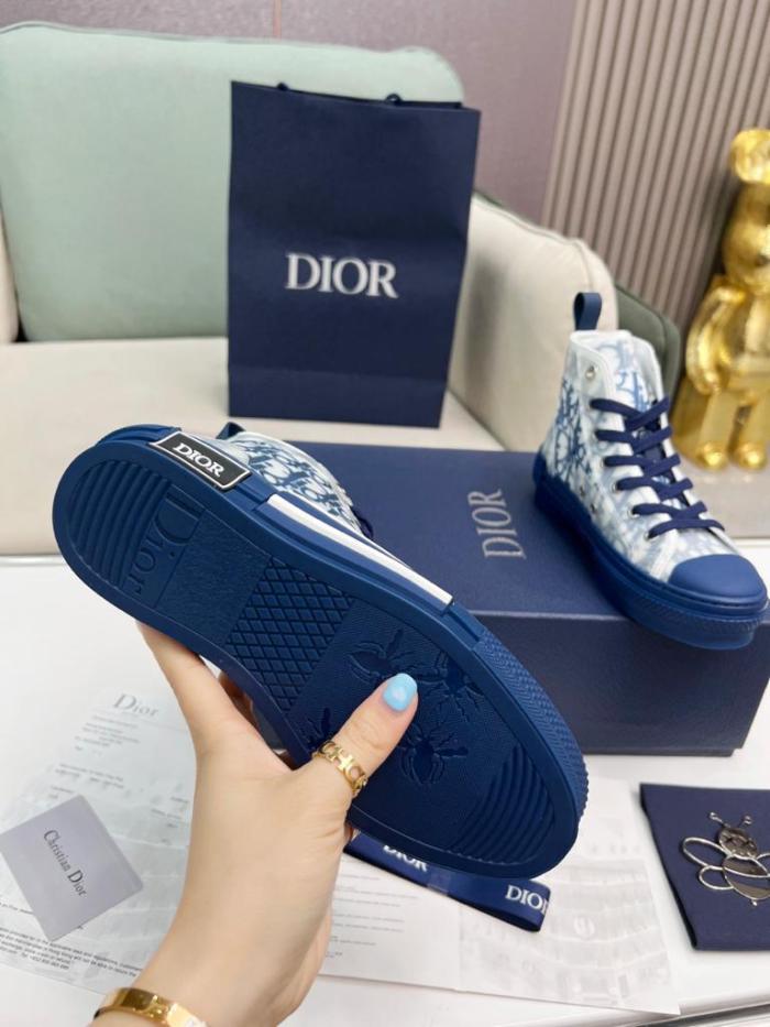 Dior B23 High Top Blue Oblique