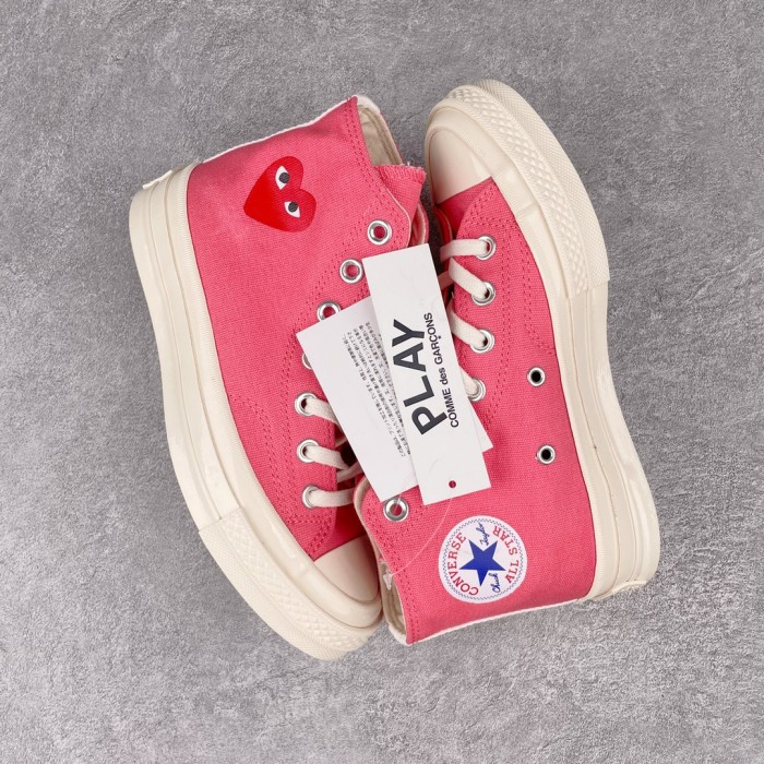 Converse Chuck Taylor All-Star 70s Hi Comme des Garcons Play Bright Pink