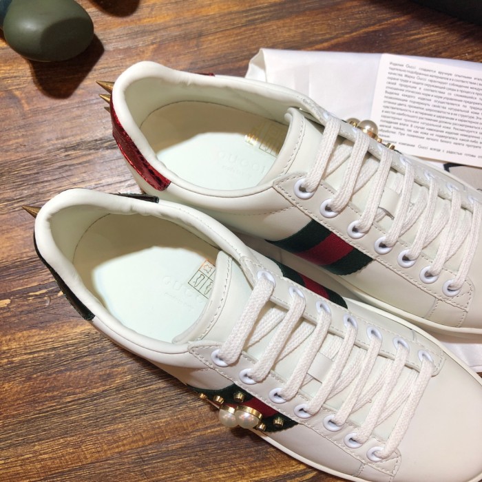 Gucci Ace Studded Pearl (W)