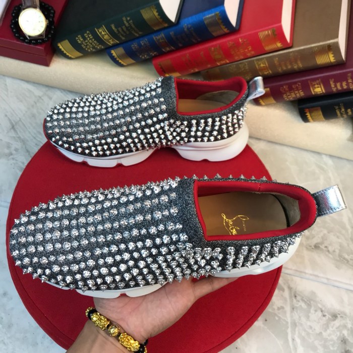 Christian Louboutin Spike Sock Flat Sneakers 5