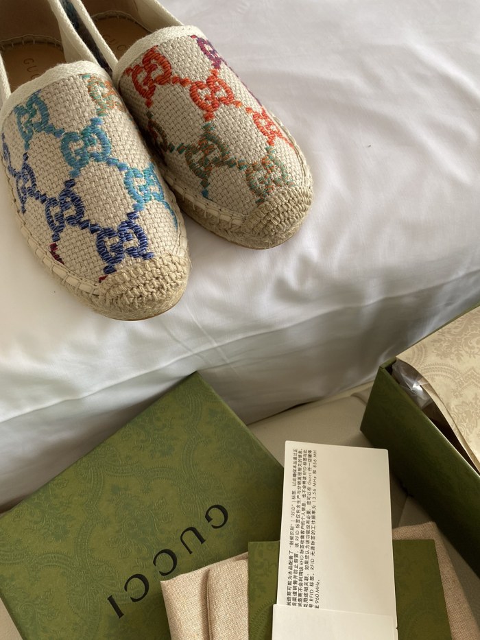 Gucci Leather espadrille with Double G WOMEN 2