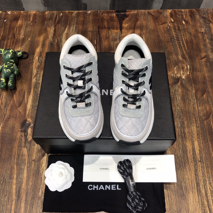 Chanel Fabric & Suede Calfskin Low Top Sneaker 5