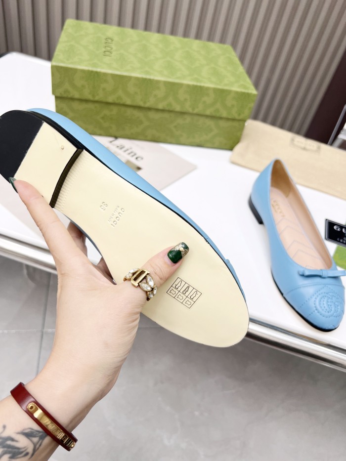 Gucci Women's ballet flat with Double G WOMEN 8