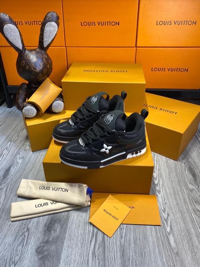 Louis Vuitton LV Skate Sneaker Black Black White
