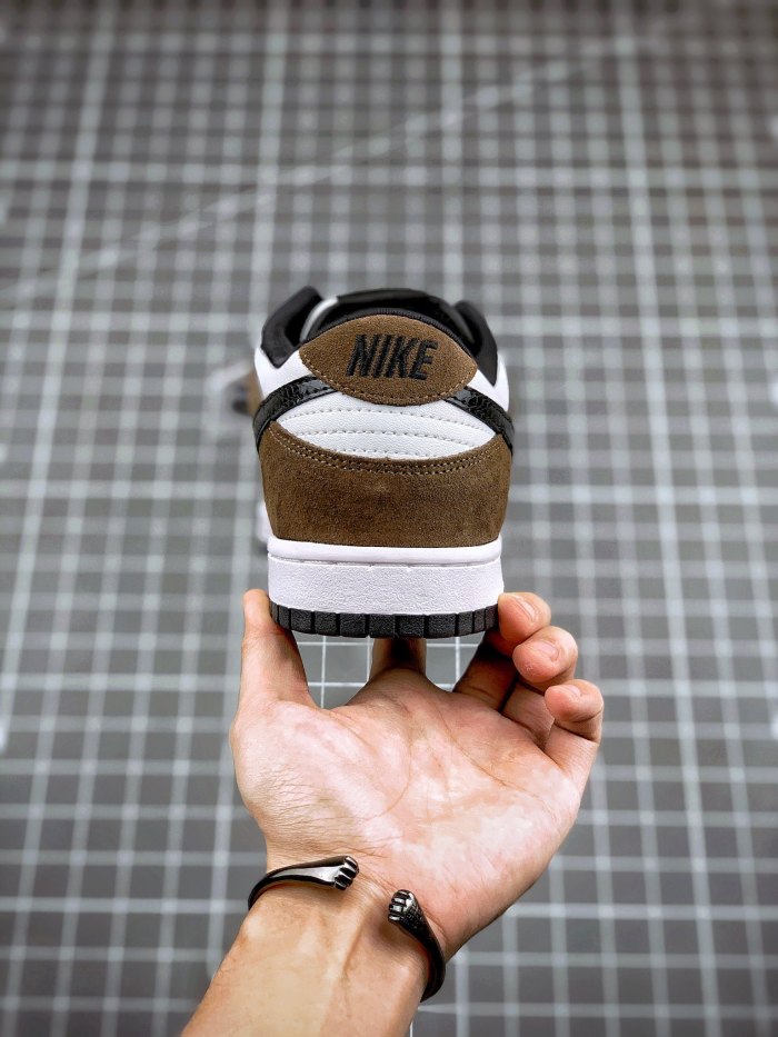 Nike SB Dunk Low White Black Trail End Brown