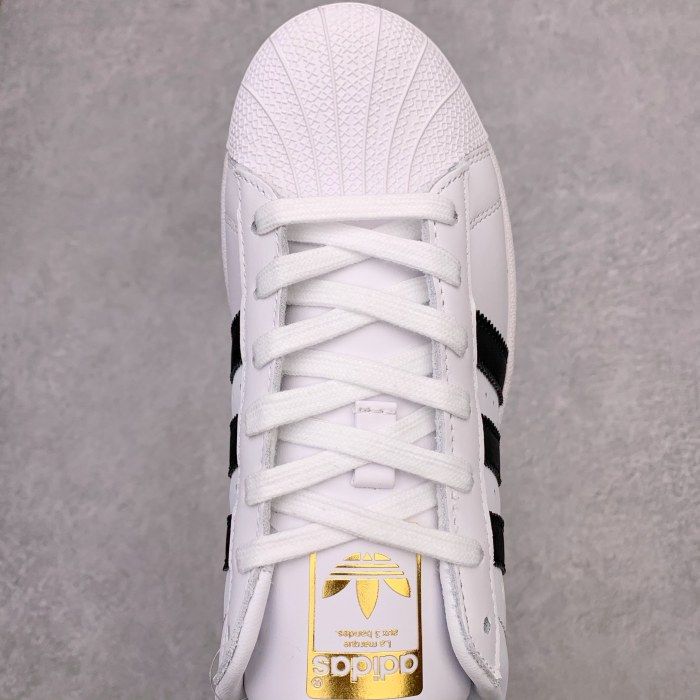 adidas Superstar White Black Embroidery