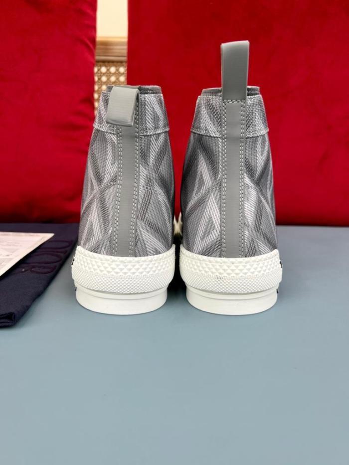 Dior B23 High Top Gray CD Diamond