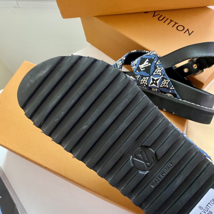 Louis Vuitton PASEO FLAT COMFORT SANDALS WOMEN 7