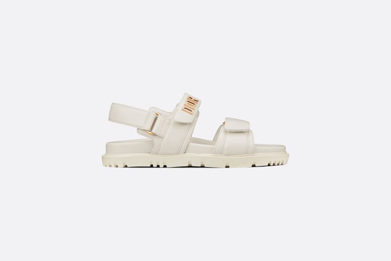 DIORACT SANDAL White Lambskin