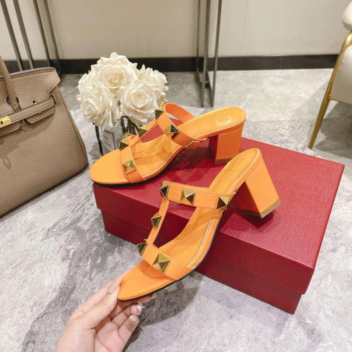 VALENTINO GARAVANI ROMAN STUD HEEL 6CM WOMEN 8