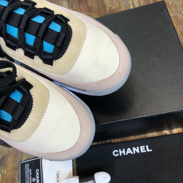 Chanel Fabric & Suede Calfskin Low Top Sneaker 17