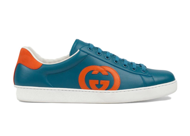 Gucci Ace Interlocking GG Teal