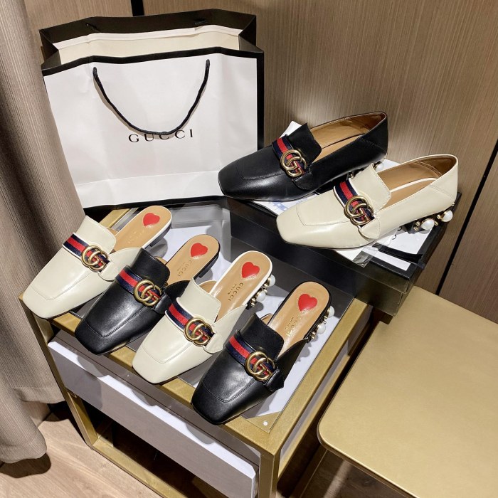 Gucci Leather mid-heel loafer Women 12