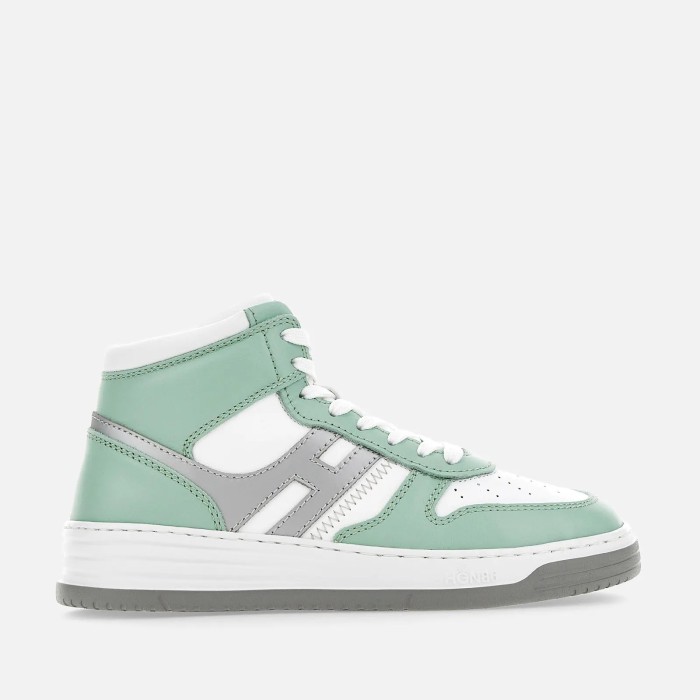 Hogan H630 High Top White Green Silver