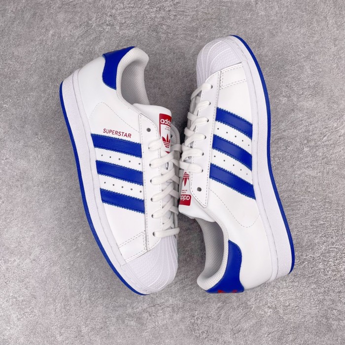 adidas Superstar White Blue