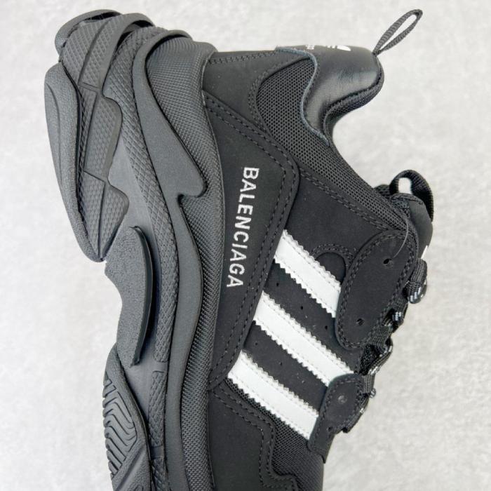 Balenciaga x adidas Triple S Black White
