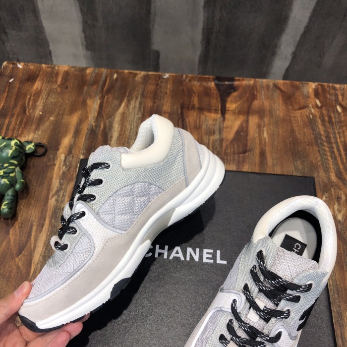 Chanel Fabric & Suede Calfskin Low Top Sneaker 5