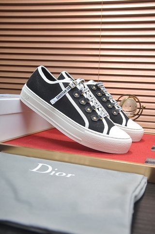 Dior Walk'N'Dior Low Top Black Canvas (W)