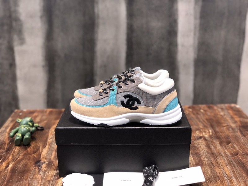 Chanel Fabric & Suede Calfskin Low Top Sneaker 2