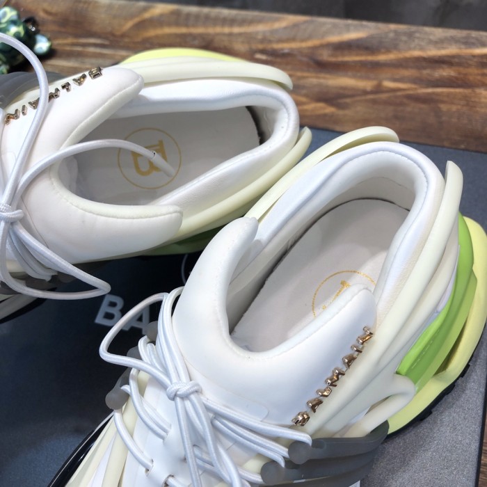 Balmain Unicorn Low-Top White Yellow