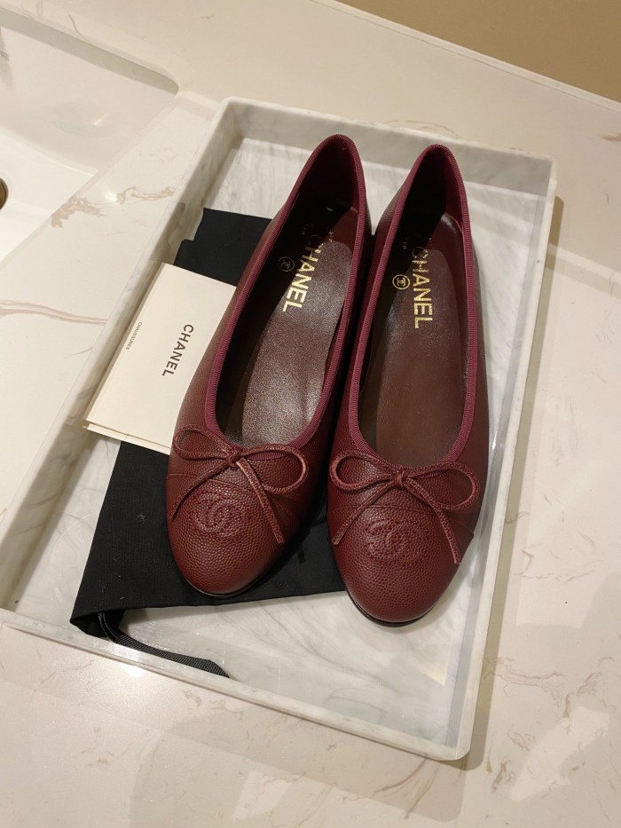 Chanel Ballerinas Fabric & Grosgrain 10