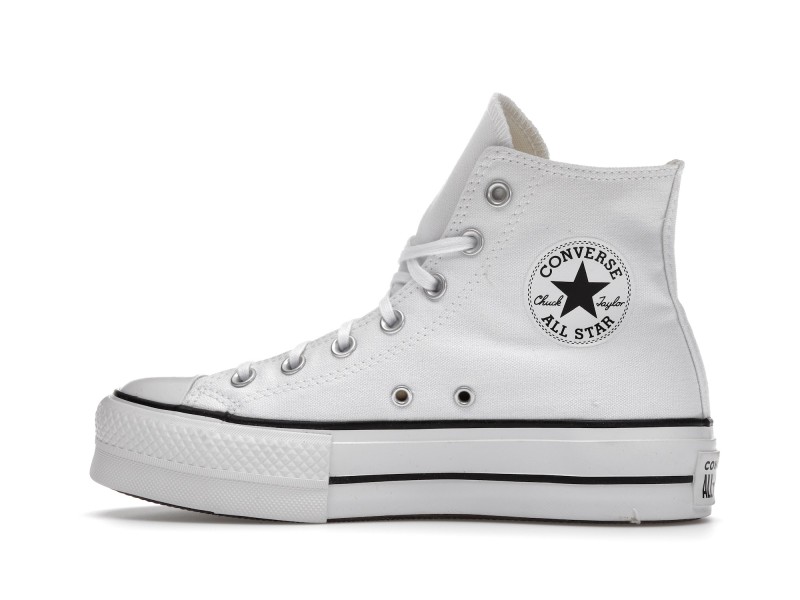 Converse Chuck Taylor All-Star Hi Platform White Black (W)
