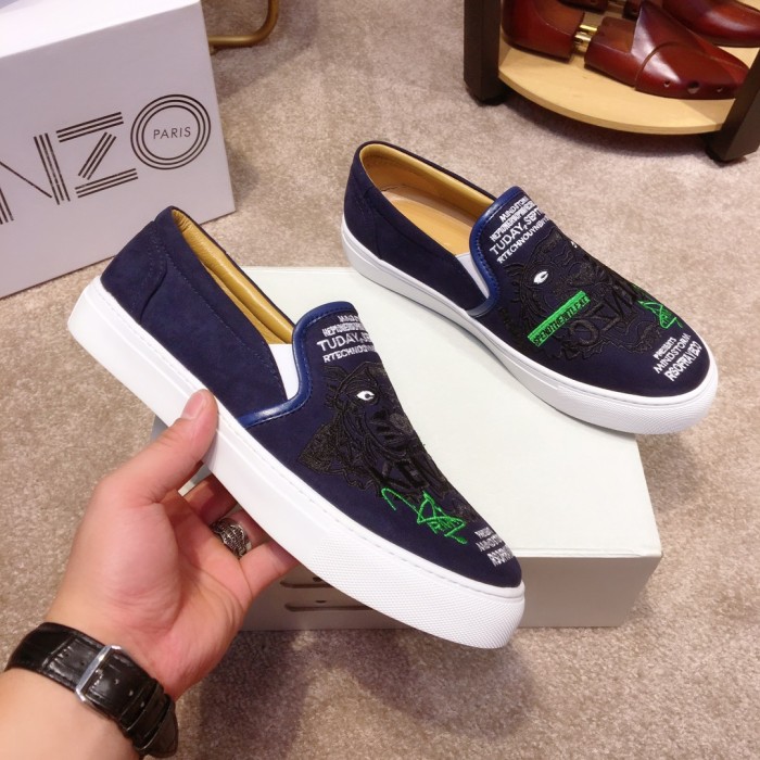 Kenzo K-SKATE Tiger canvas slip-on sneakers 9