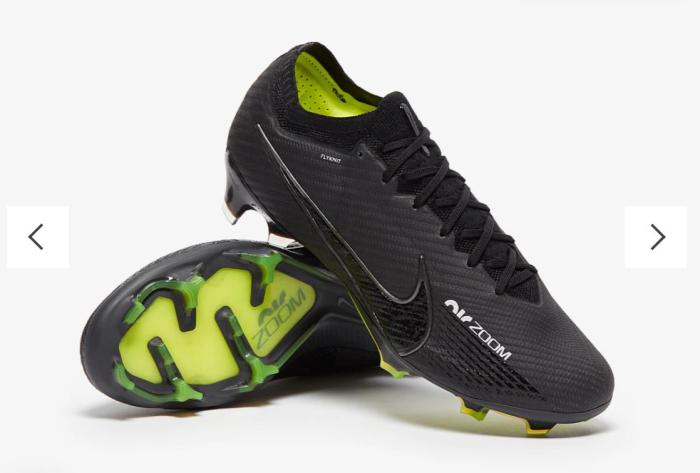 Nike Zoom Mercurial Vapor 15 Elite SG-Pro Anti-Clog Traction Black White Volt