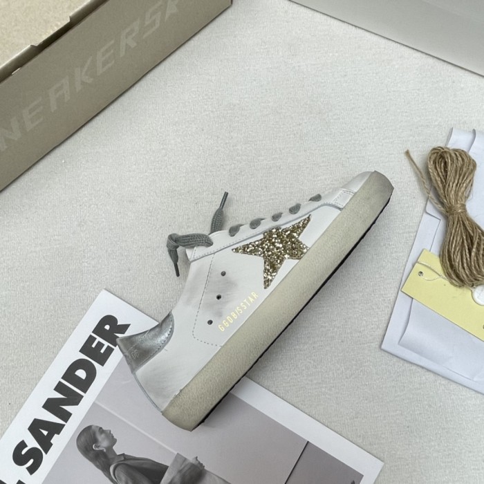 Golden Goose Superstar distressed-finish sneakers 25