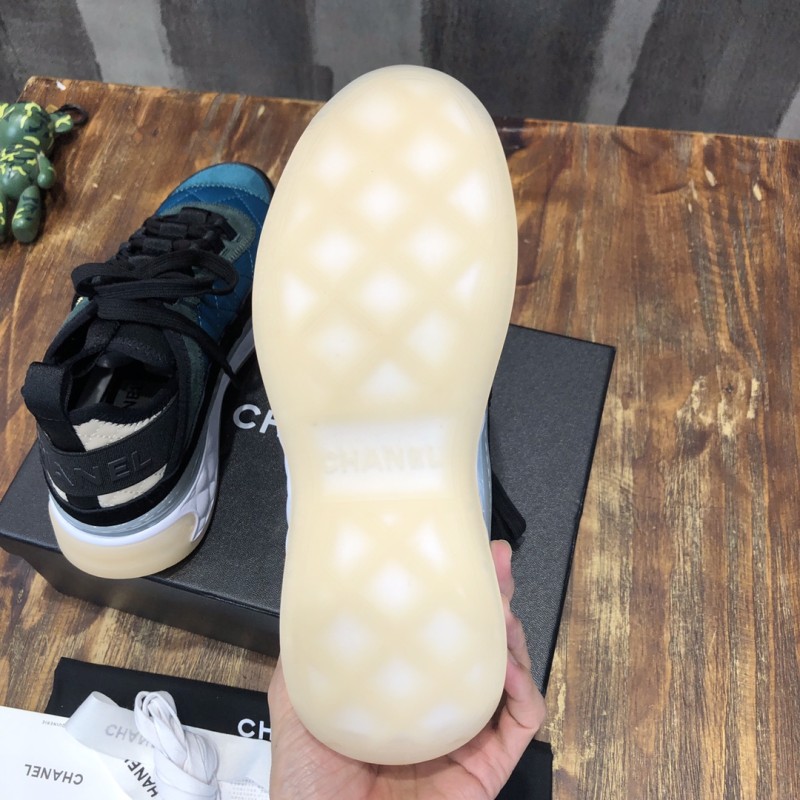 Chanel Fabric & Suede Calfskin Low Top Sneaker 9