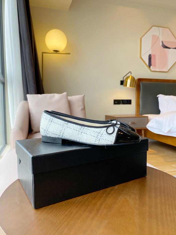 Chanel Ballerinas Fabric & Grosgrain 20