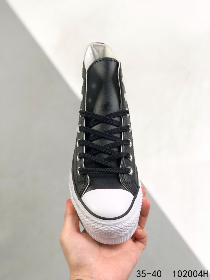 Converse Chuck Taylor All-Star Lift Hi Black Leather (W)