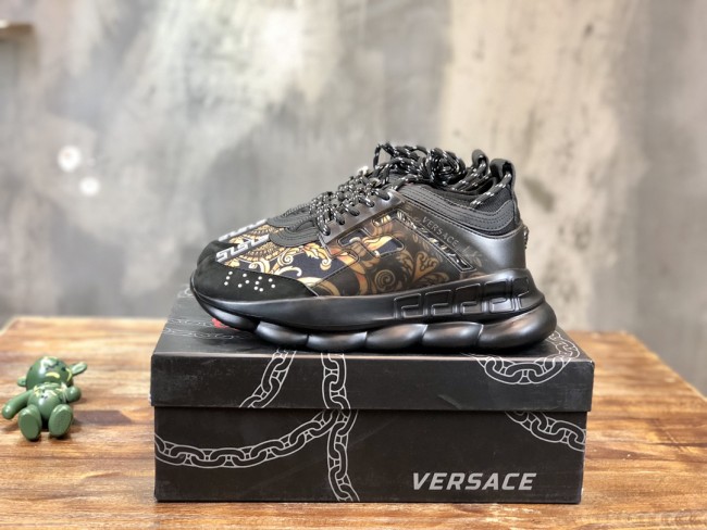 Versace Chain Reaction Central Greek Key Print Black